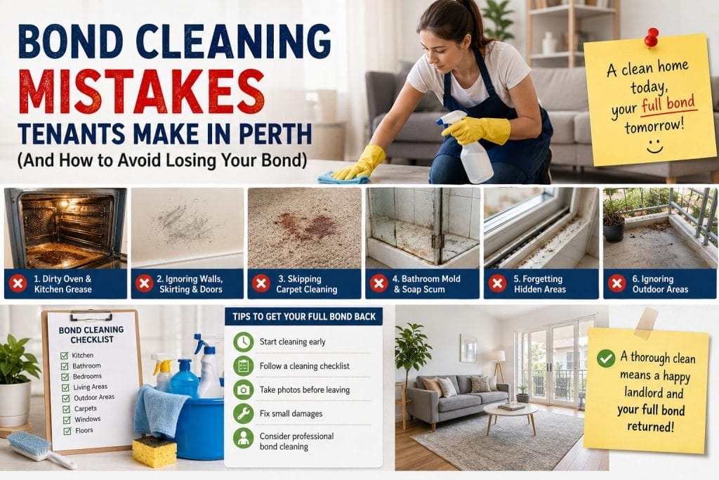 Top 10 Bond Cleaning Mistakes Tenants Make in Perth, WA